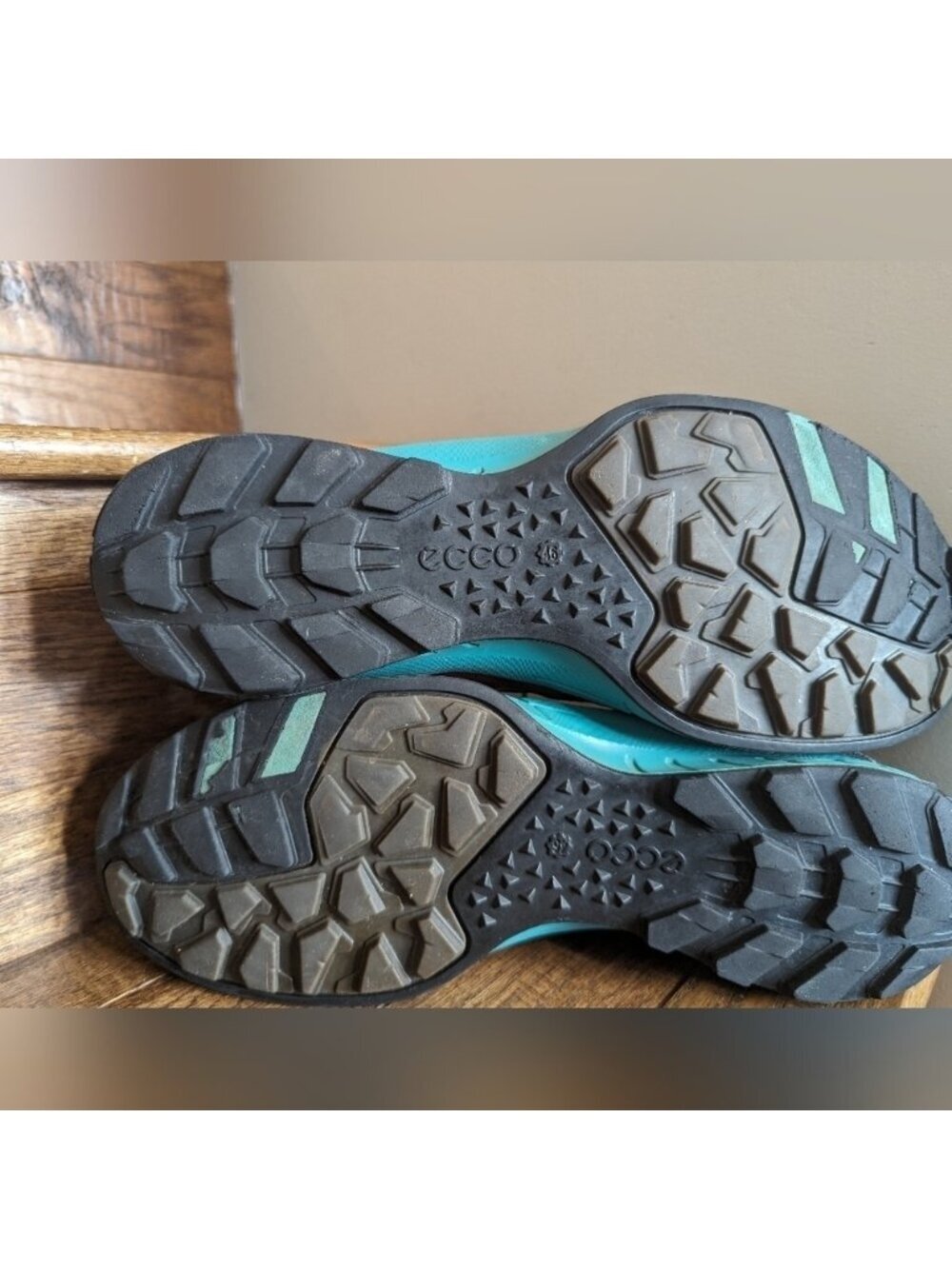 Ecco Men's Biom Trail Running Shoe men's Gray Teal & OfRed size 46 - Picture 7 of 15
